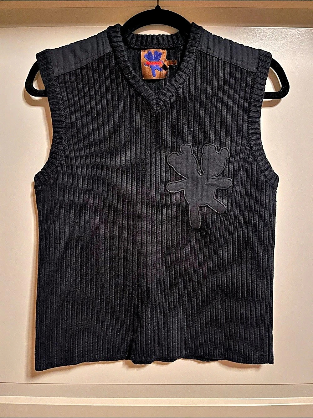 Heaven by Marc Jacobs ribbed sleeveless sweater vest Ribbed Sweater Vest Black